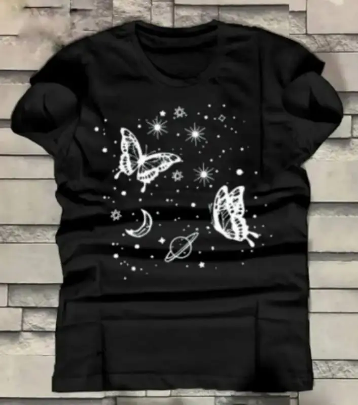 1 Pc Women's Stitched Cotton Printed T-Shirt