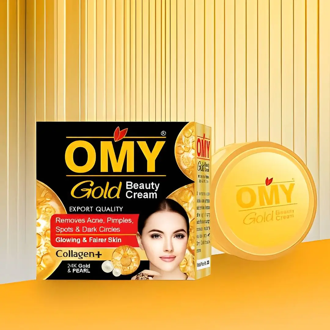 [MKZ-762164-762164001] OMY Gold Beauty Care Combo – Cream, Soap & Serum | Complete Beauty Care Pack