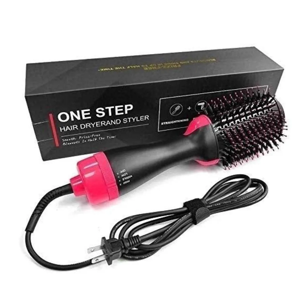 [MZ1518200743BGSE] One Step Hair Dryer Brush Black Pink ABS