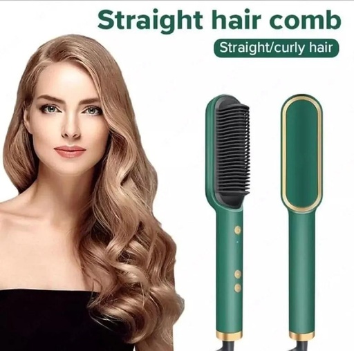 [MZ1518200674BGSE] Green Hair Comb for Straight Curly Hair Styling