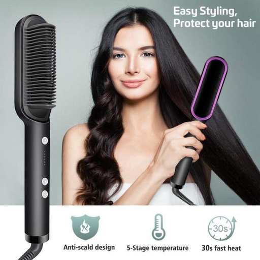 [MZ1518200312BGSE] Hair Dryer Brush with Anti-Scald & 30s Heat