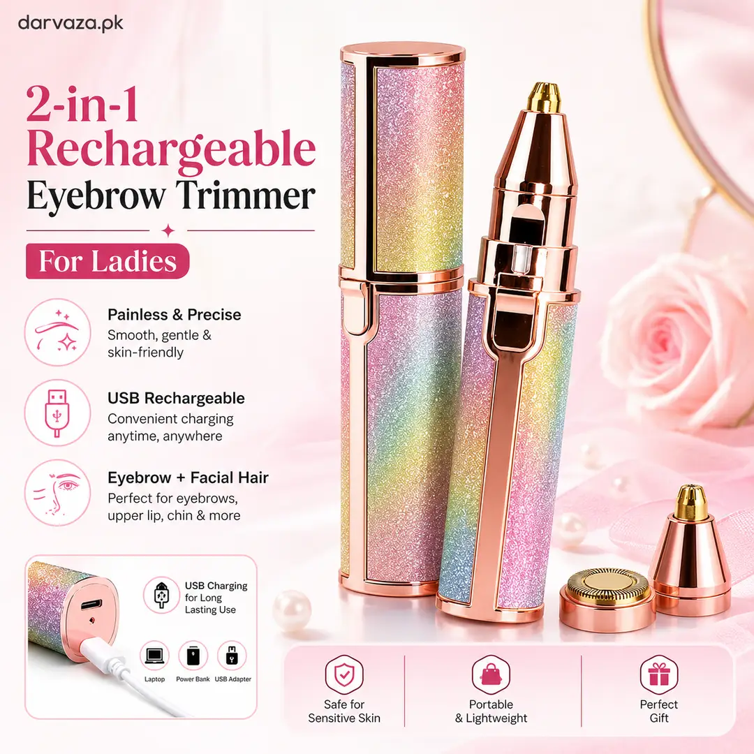 [MZ3151200002WDSEMT] Dry Shave, Wet, Cordless, Rechargeable, Self-Sharpening, Pop-Up Trimmer Women's Facial Hair Removal Pen