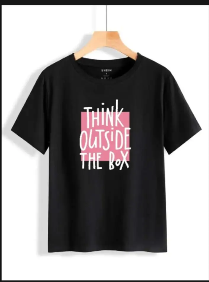 [MKZ-746165-746165001] 1 Pc Women's Stitched Cotton Printed T-Shirt